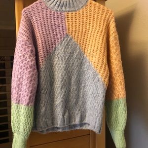 Primark Pastel Color-block Knitted Sweater